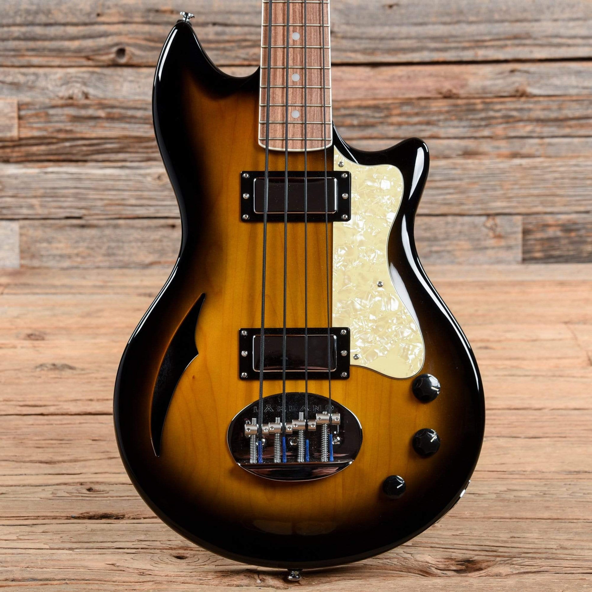 Lakland Skyline Series HB30 Hollowbody-30 Sunburst Bass Guitars / Short Scale