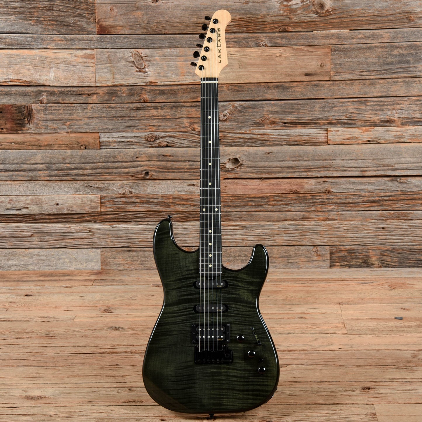Lakland Skyline 65-S FM HSS Transparent Black Electric Guitars / Solid Body