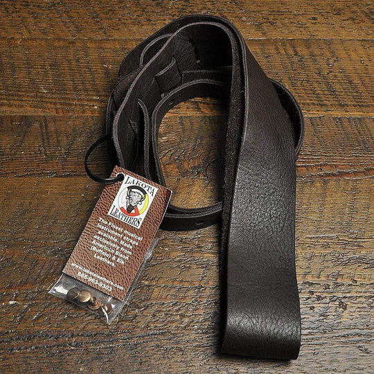 Lakota Leathers Banjo Strap Non-Cradle 2 Inch Mahogany Accessories / Straps