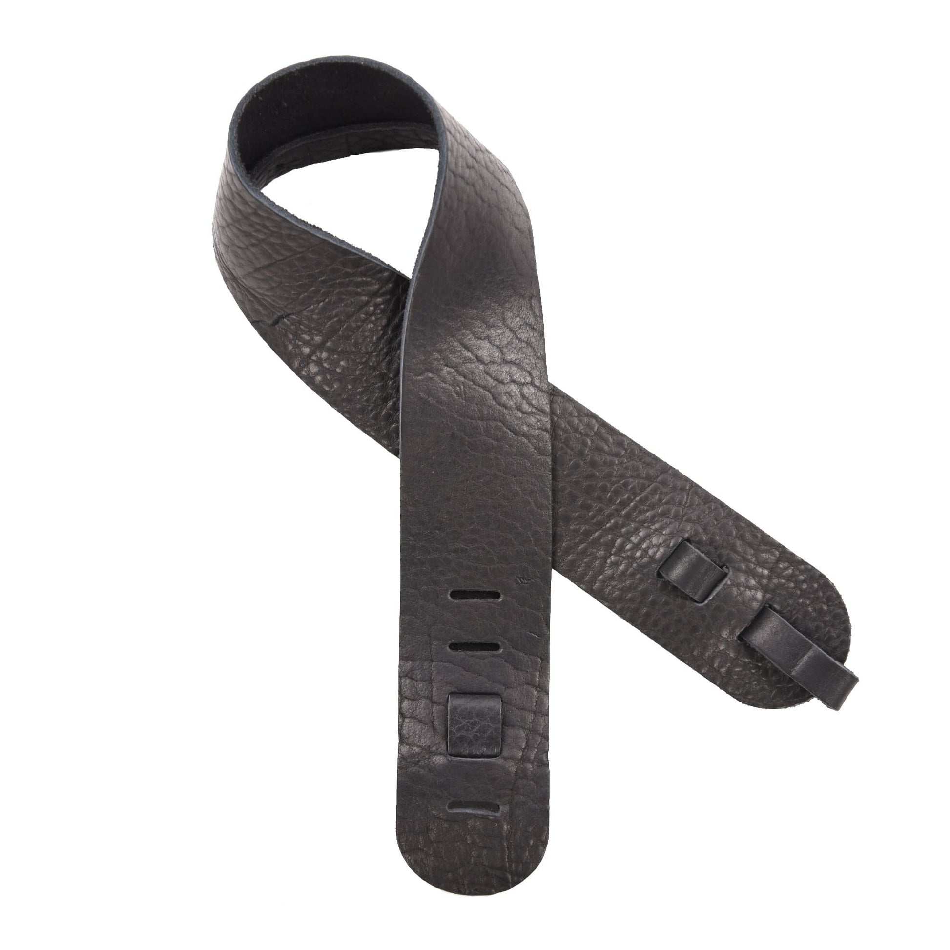 Lakota Leathers Dobro Guitar Strap 3" Black Accessories / Straps
