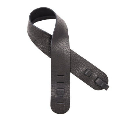 Lakota Leathers Dobro Guitar Strap 3" Black Accessories / Straps