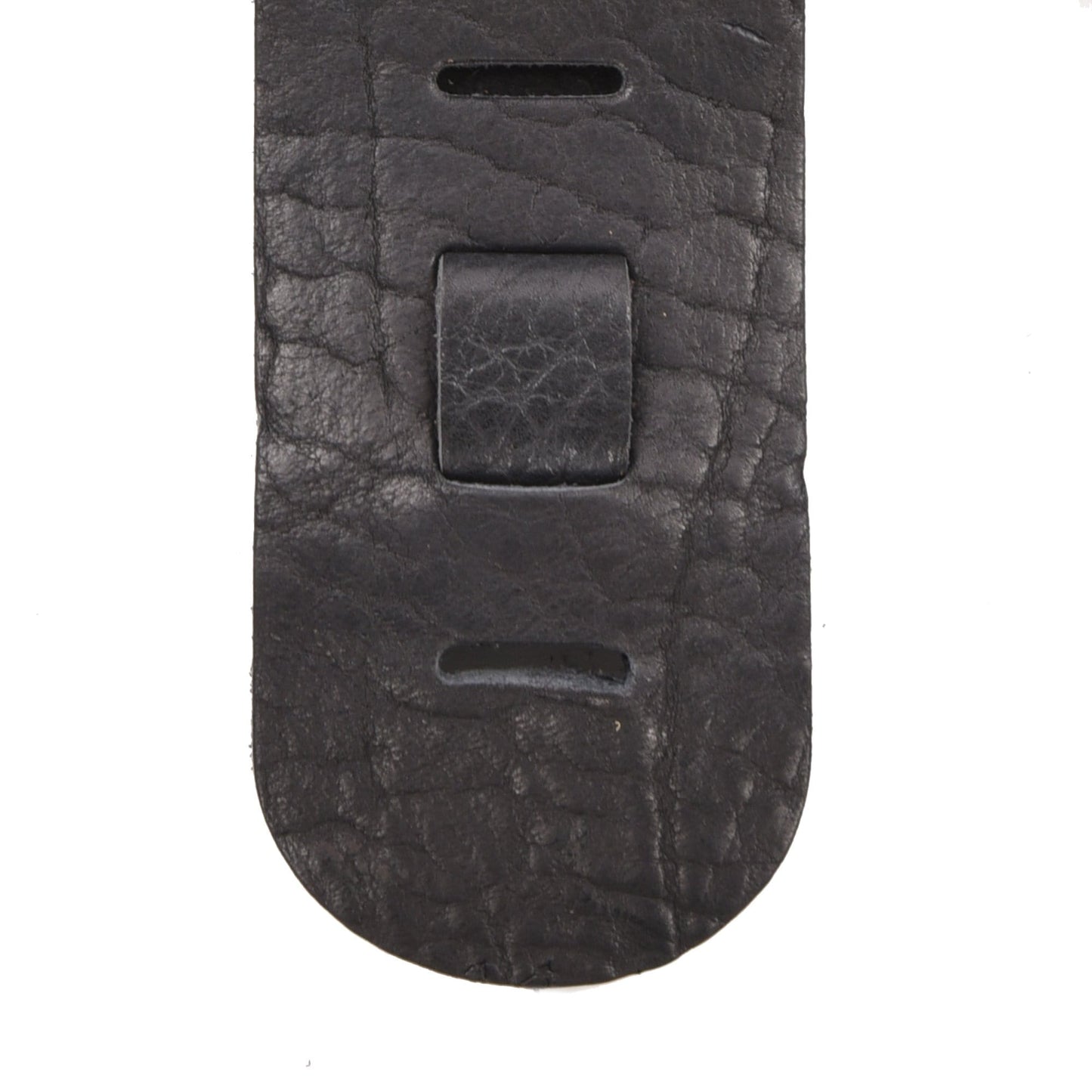Lakota Leathers Dobro Guitar Strap 3" Black Accessories / Straps