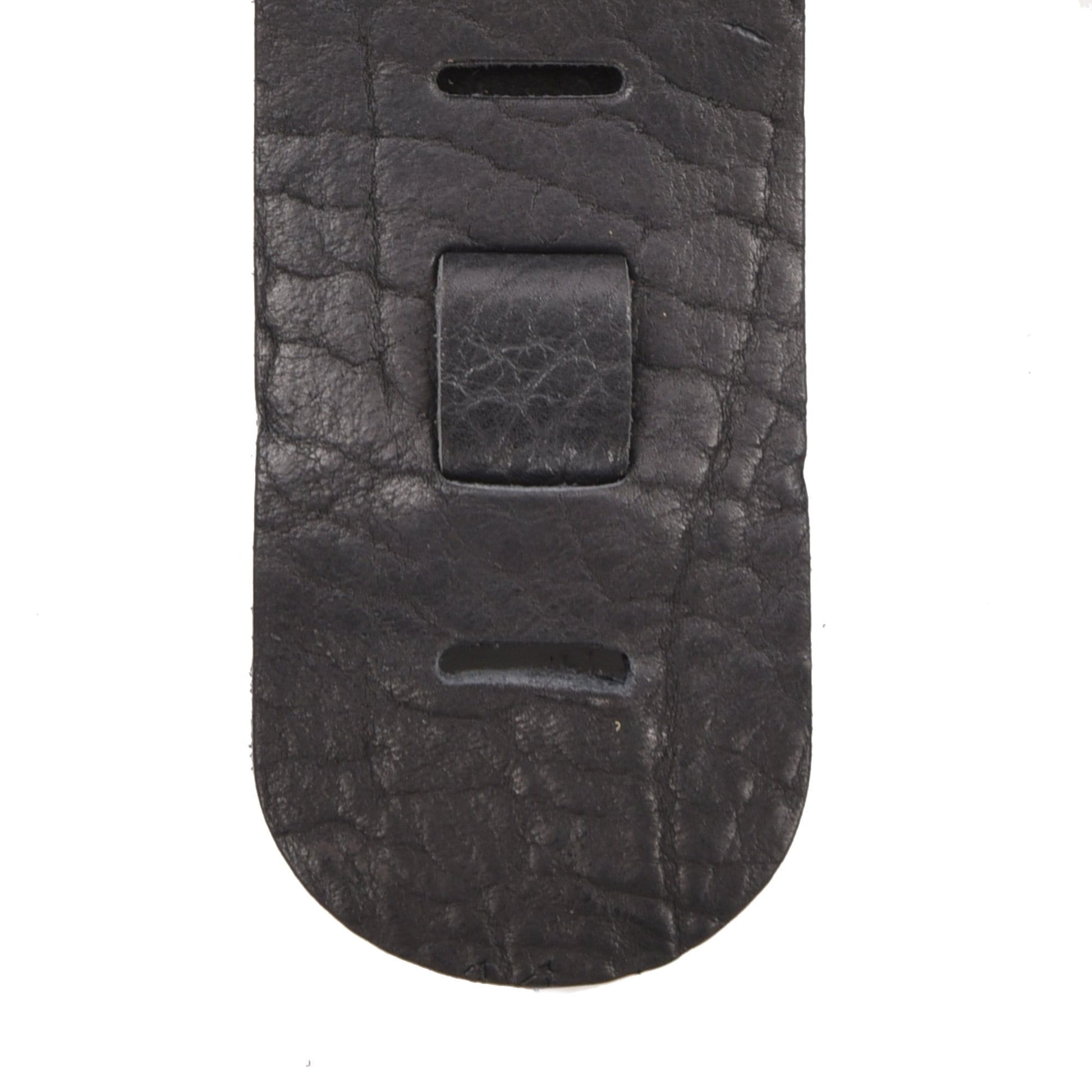 Lakota Leathers Dobro Guitar Strap 3" Black Accessories / Straps