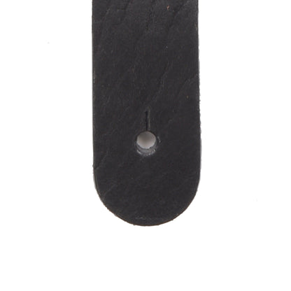 Lakota Leathers Flat Braid Mandolin Strap 43" Black & Tobacco Accessories / Straps