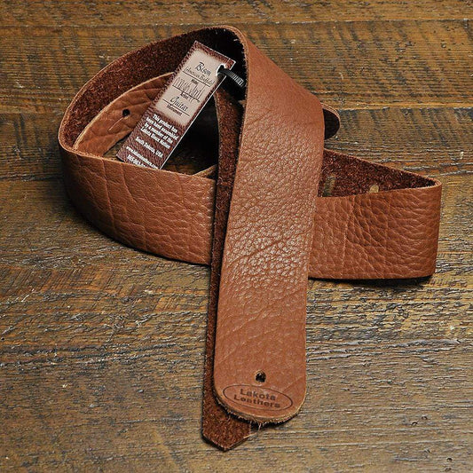 Lakota Leathers Guitar Strap 2 Inch Rosewood Accessories / Straps
