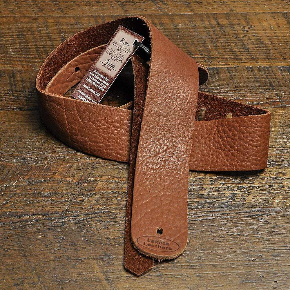 Lakota Leathers Guitar Strap 2 Inch Rosewood Accessories / Straps