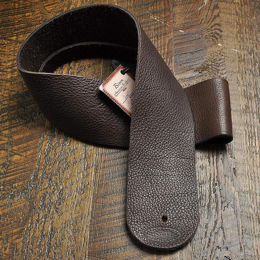 Lakota Leathers Guitar Strap 3 Inch Mahogany Accessories / Straps