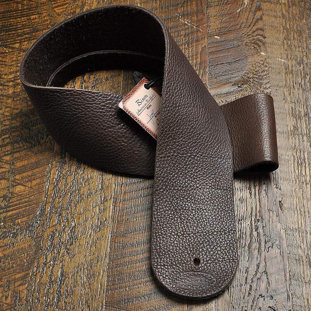 Lakota Leathers Guitar Strap 3 Inch Mahogany Chicago Music Exchange