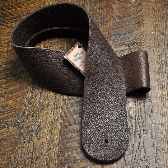 Lakota Leathers Guitar Strap 3 Inch Mahogany Accessories / Straps