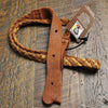 Lakota Leathers Mandolin Strap Flat Braid 43 Inch Tan & Tobacco Accessories / Straps