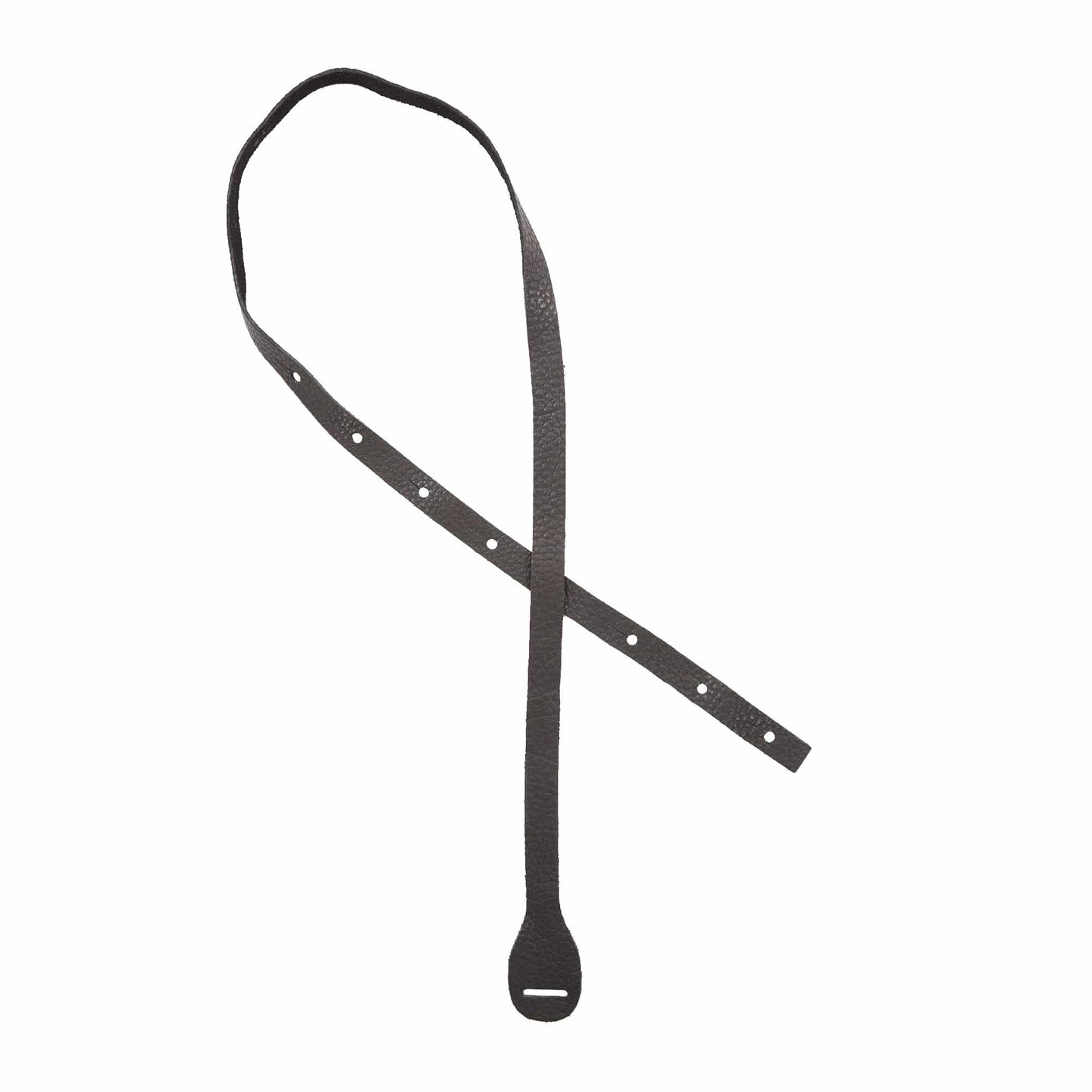 Lakota Leathers Non-Braided Mandolin Strap 48" Black Accessories / Straps