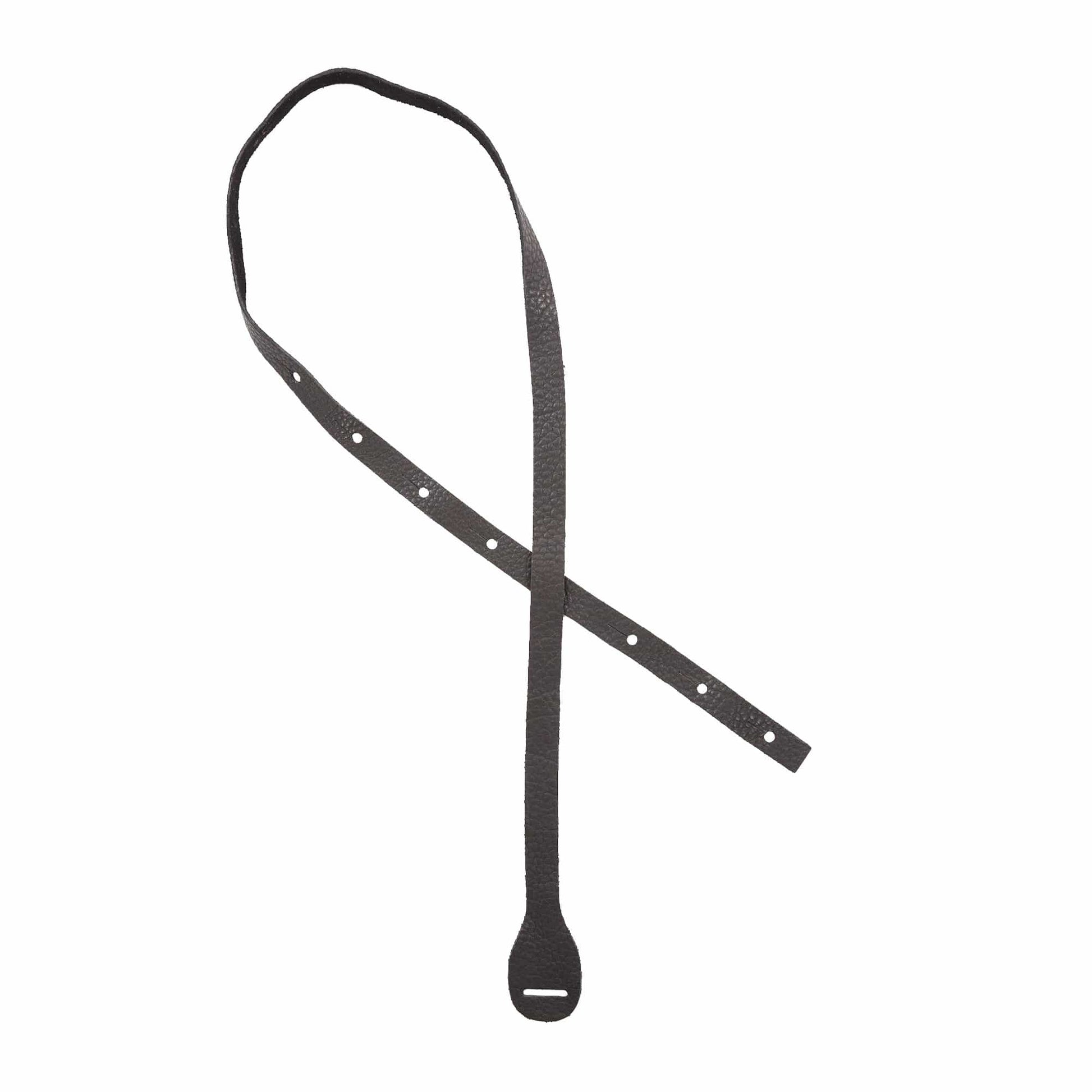 Lakota Leathers Non-Braided Mandolin Strap 48" Black Accessories / Straps