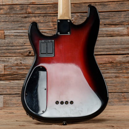 Landing Short Scale Fretless Bass Red Burst Sunburst Bass Guitars / Short Scale