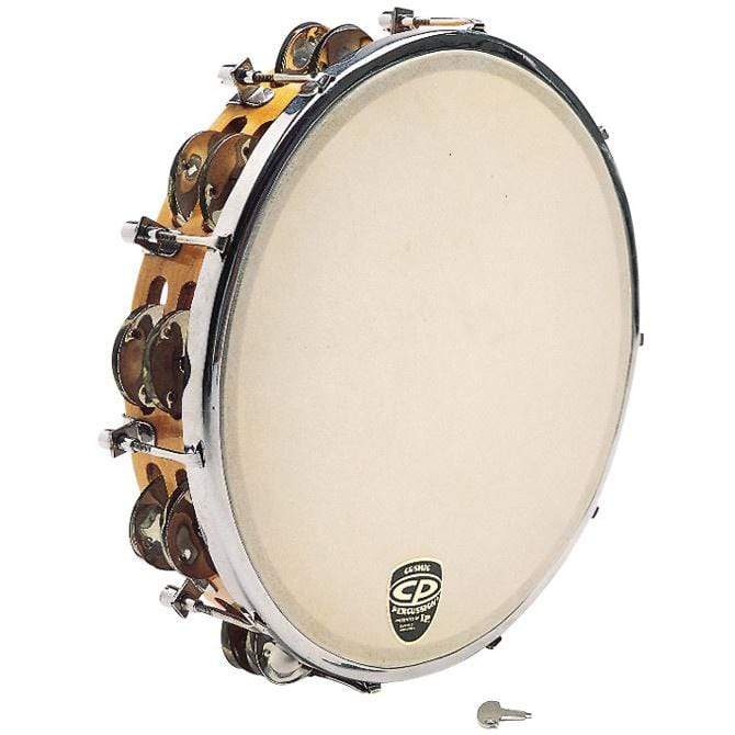 LP CP 10 Inch Tunable Wood Double Row Tambourine Drums and Percussion / Auxiliary Percussion