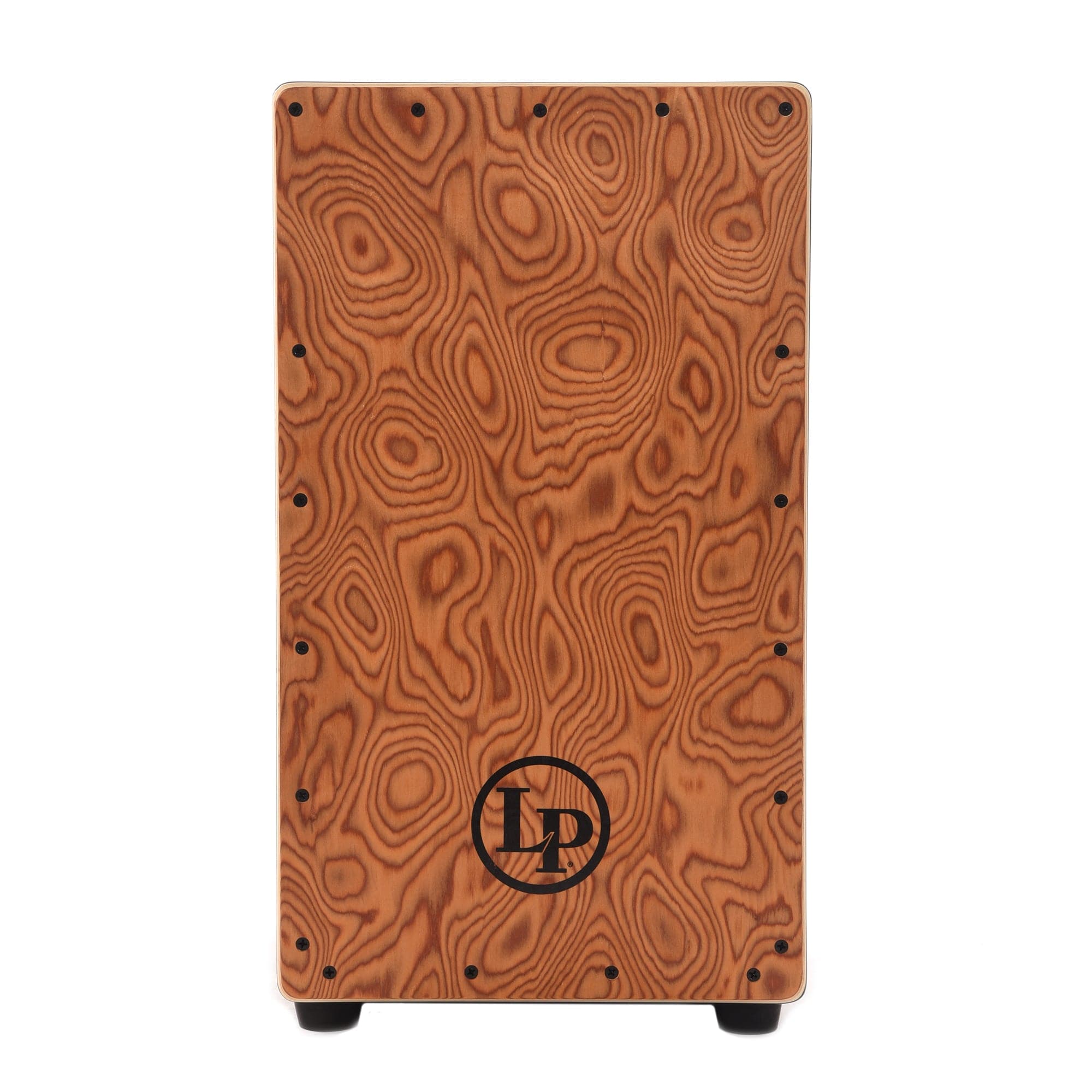 LP Black Box Cajon Black w/Figured Cerise Faceplate & Bag Chicago