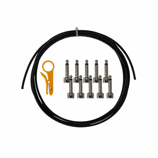 Lava Piston Solder-Free Pedalboard Kit Orange w/5' Cable & 12 Angle Plugs Accessories / Cables