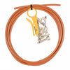 Lava Solder-Free Pedal Board Kit 10' w/10 Angle Plugs Orange Accessories / Cables