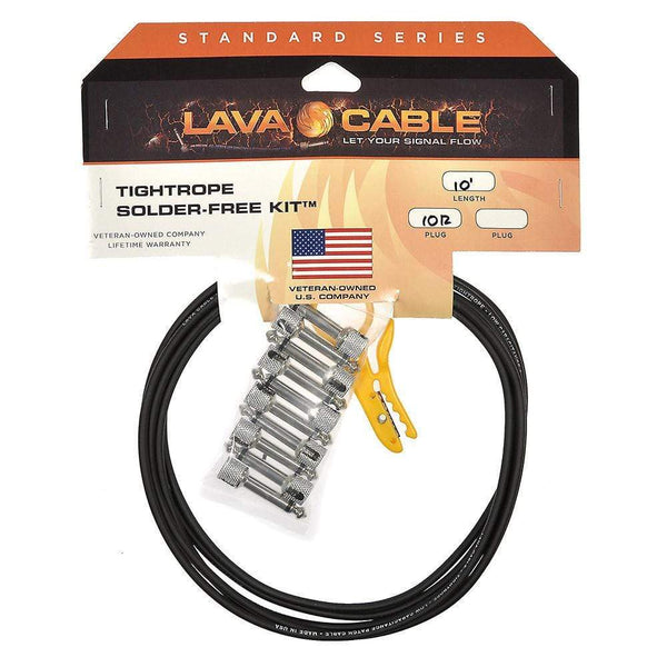 Lava Tightrope Solder-Free Pedal Board Kit 10' - Black – Chicago