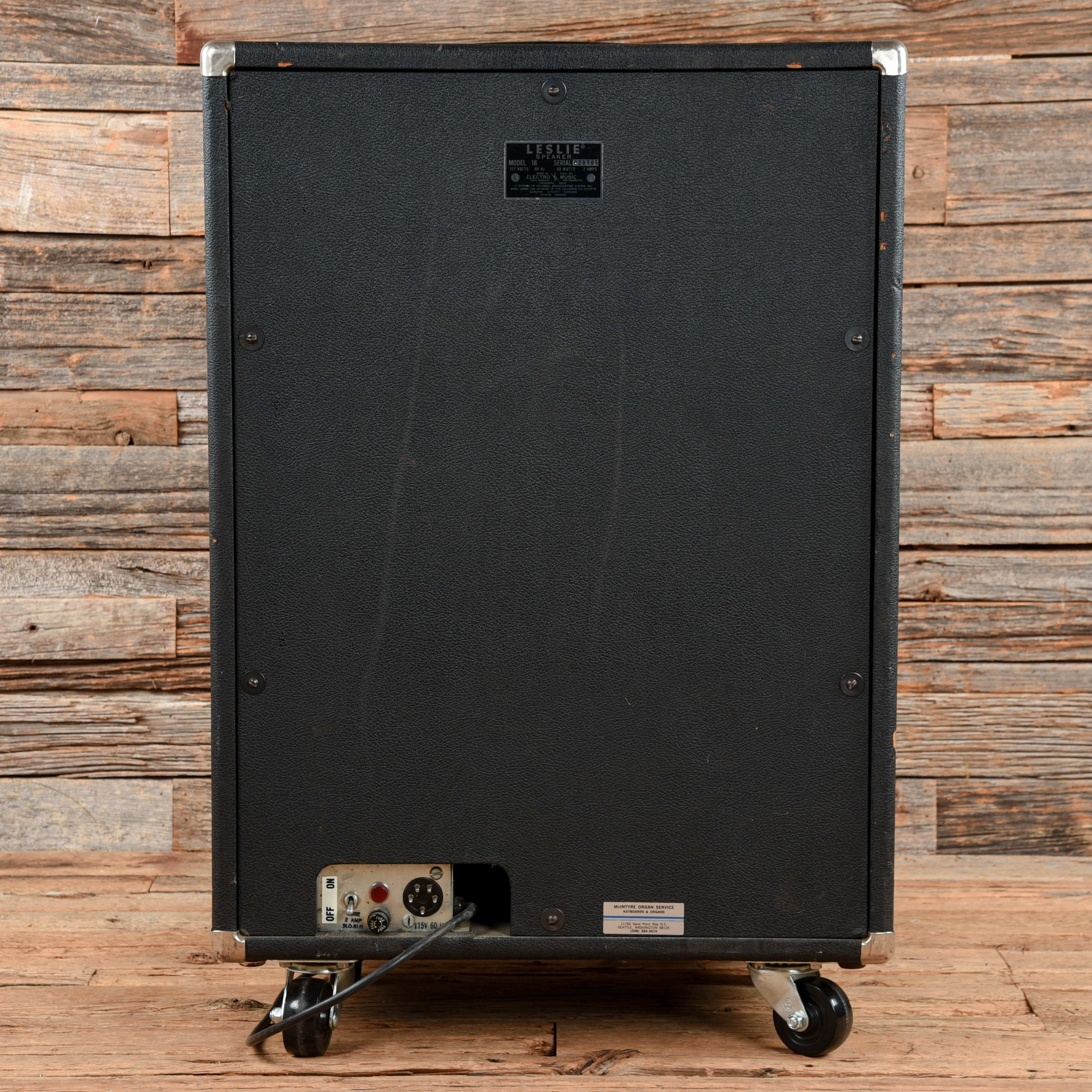 Leslie Model 16 Rotating Speaker Cabinet  1960s Amps / Guitar Cabinets