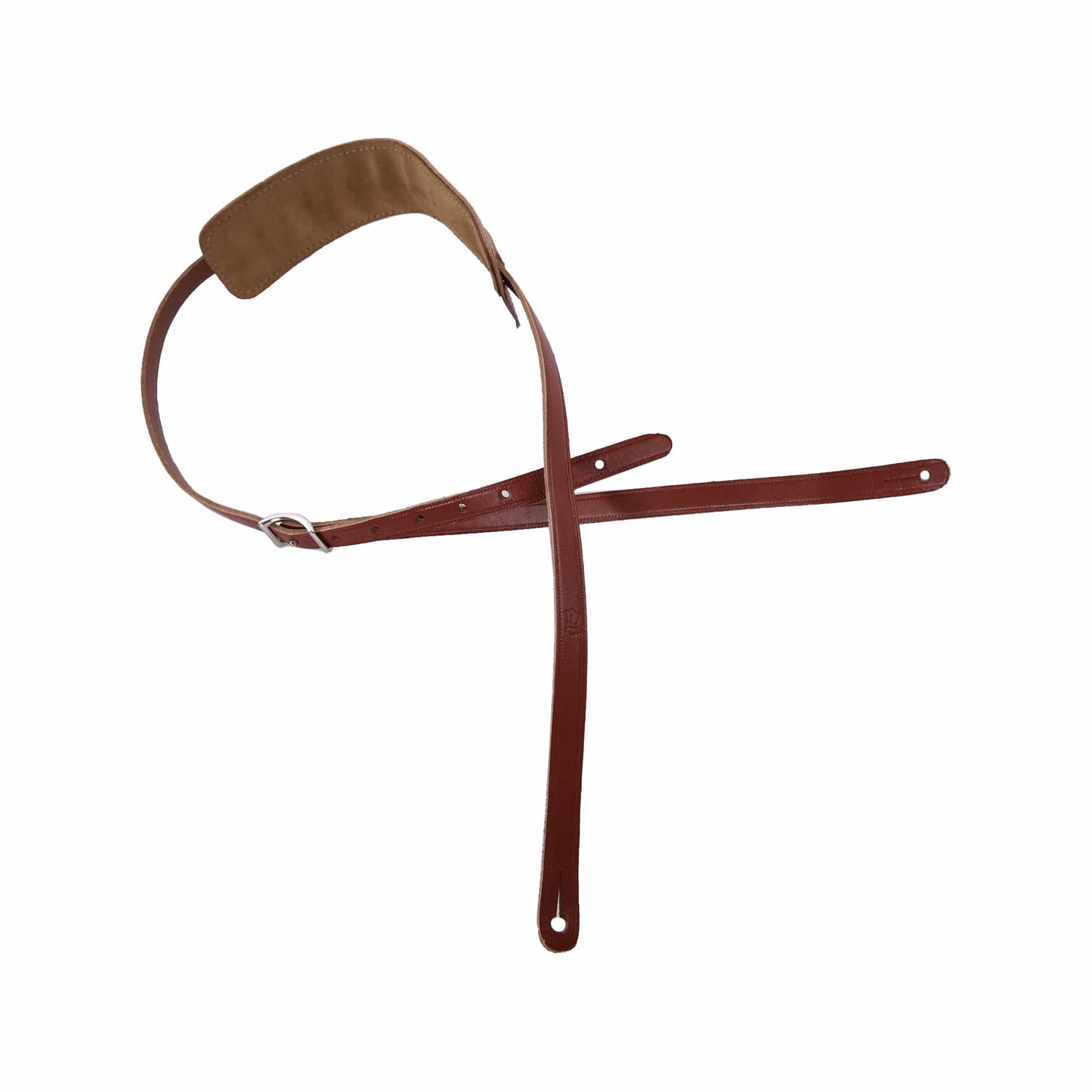 Levy's Country/Western Series 5/8" Wide Veg-Tan Leather Guitar Strap Walnut Accessories / Stands