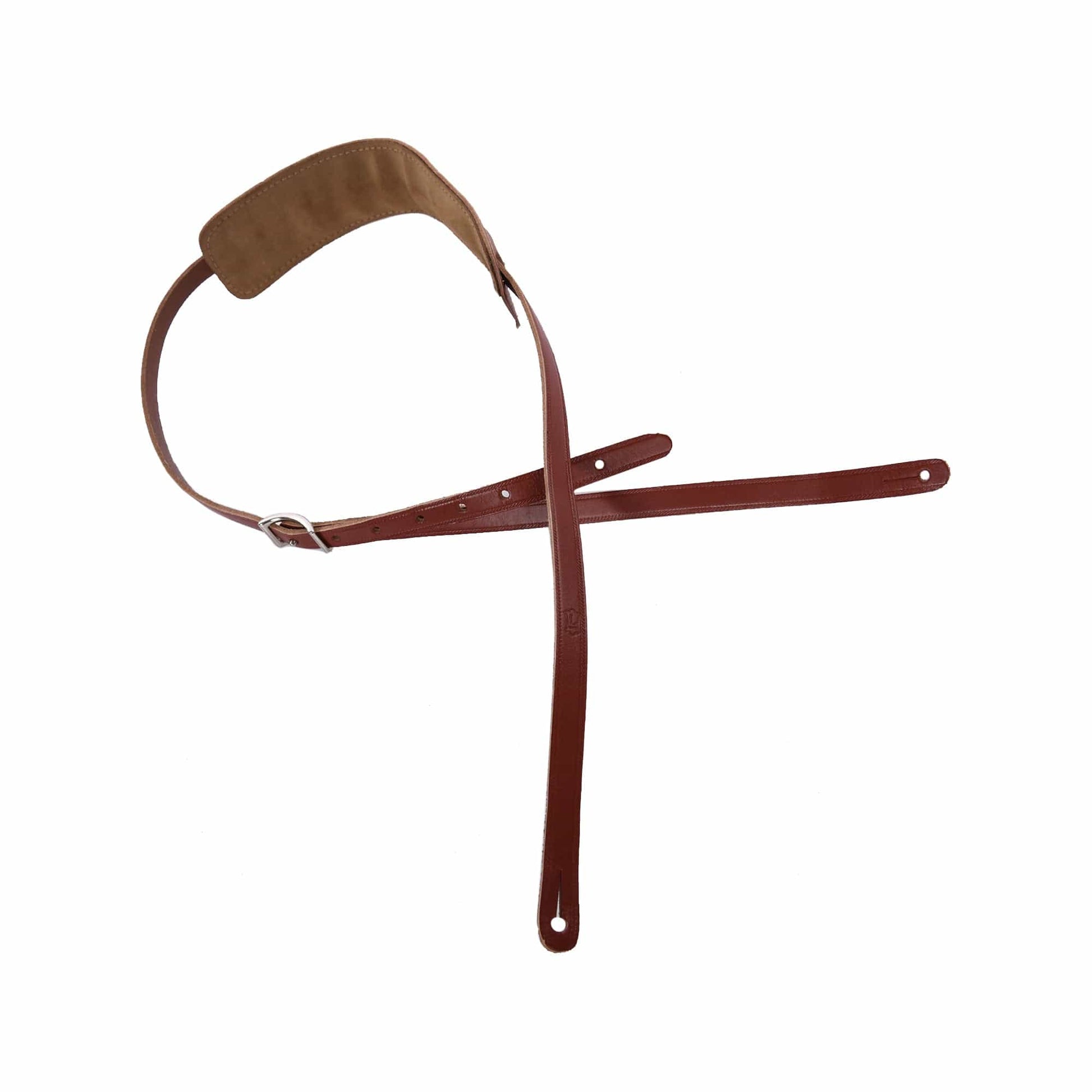 Levy's Country/Western Series 5/8" Wide Veg-Tan Leather Guitar Strap Walnut Accessories / Stands