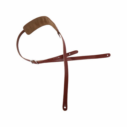 Levy's Country/Western Series 5/8" Wide Veg-Tan Leather Guitar Strap Walnut Accessories / Stands