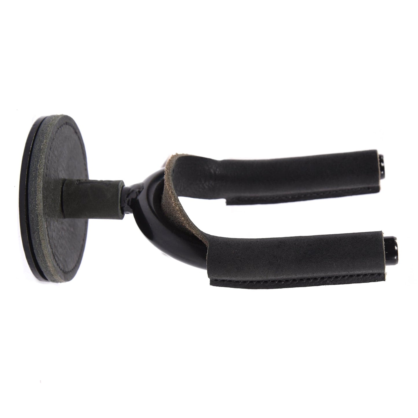 Levy's Forged Steel Guitar Hanger w/Black Metal & Black Veg-Tan Leather Yoke Wraps Accessories / Stands