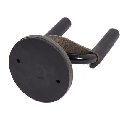 Levy's Forged Steel Guitar Hanger w/Black Metal & Black Veg-Tan Leather Yoke Wraps Accessories / Stands