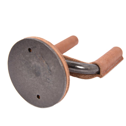 Levy's Forged Steel Guitar Hanger w/Smoked Metal & Tan Veg-Tan Leather Yoke Wraps Accessories / Stands