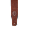 Levy's 2.5" Signature Series Suede Guitar Strap w/Decorative Piping Rust Accessories / Straps