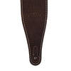 Levy's 2.5" Wide Butter Leather Guitar Strap Dark Brown Accessories / Straps