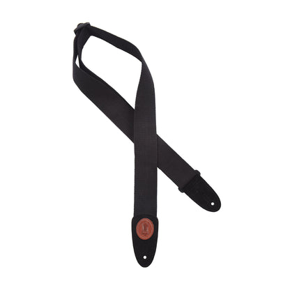 Levy's 2" Wide Black Cotton Guitar Strap Accessories / Straps