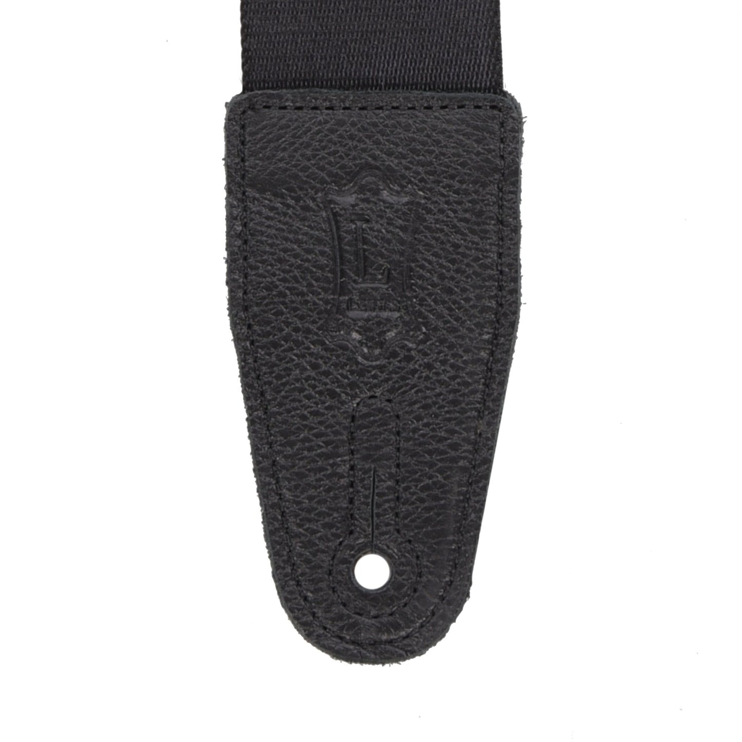 Levy's 2" Wide Polyester Guitar Strap Black & White Scanned Skull Motif Accessories / Straps