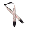 Levy's 2" Wide Polyester Guitar Strap Cherry Trees & Birds Motif Accessories / Straps