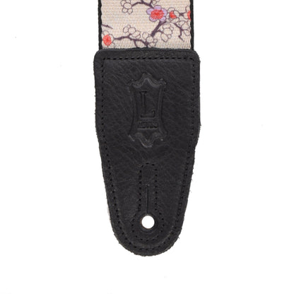 Levy's 2" Wide Polyester Guitar Strap Cherry Trees & Birds Motif Accessories / Straps
