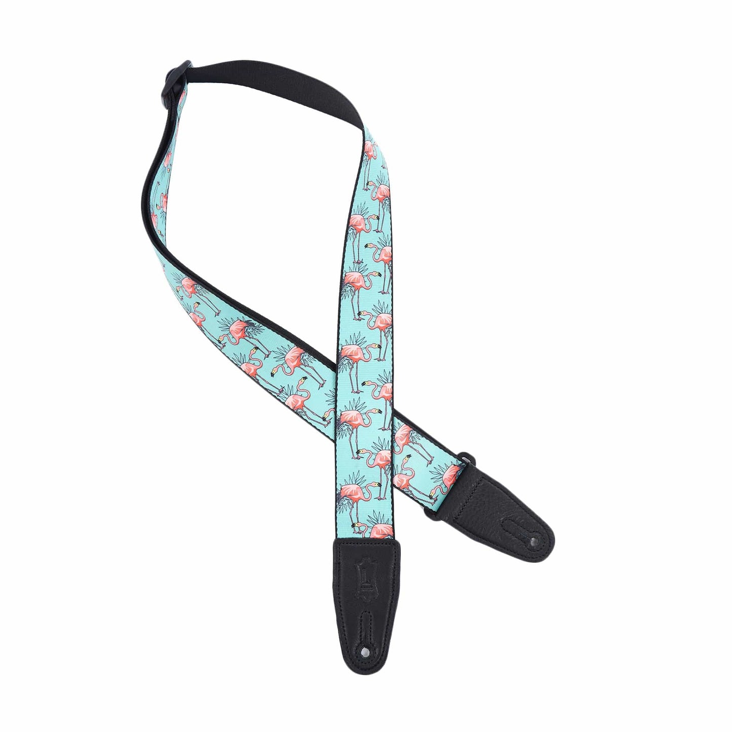 Levy's 2" Wide Polyester Guitar Strap Flamingos Motif Accessories / Straps
