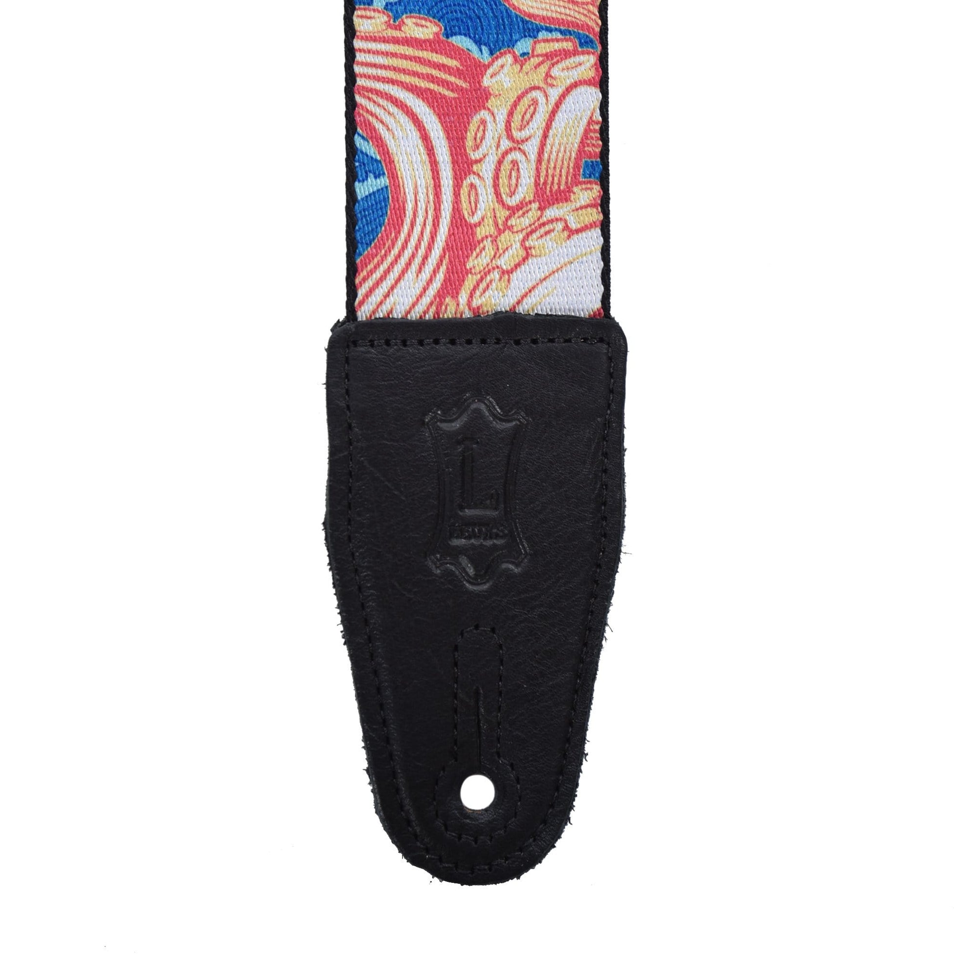 Levy's 2" Wide Polyester Guitar Strap Tentacles & Waves Motif Accessories / Straps