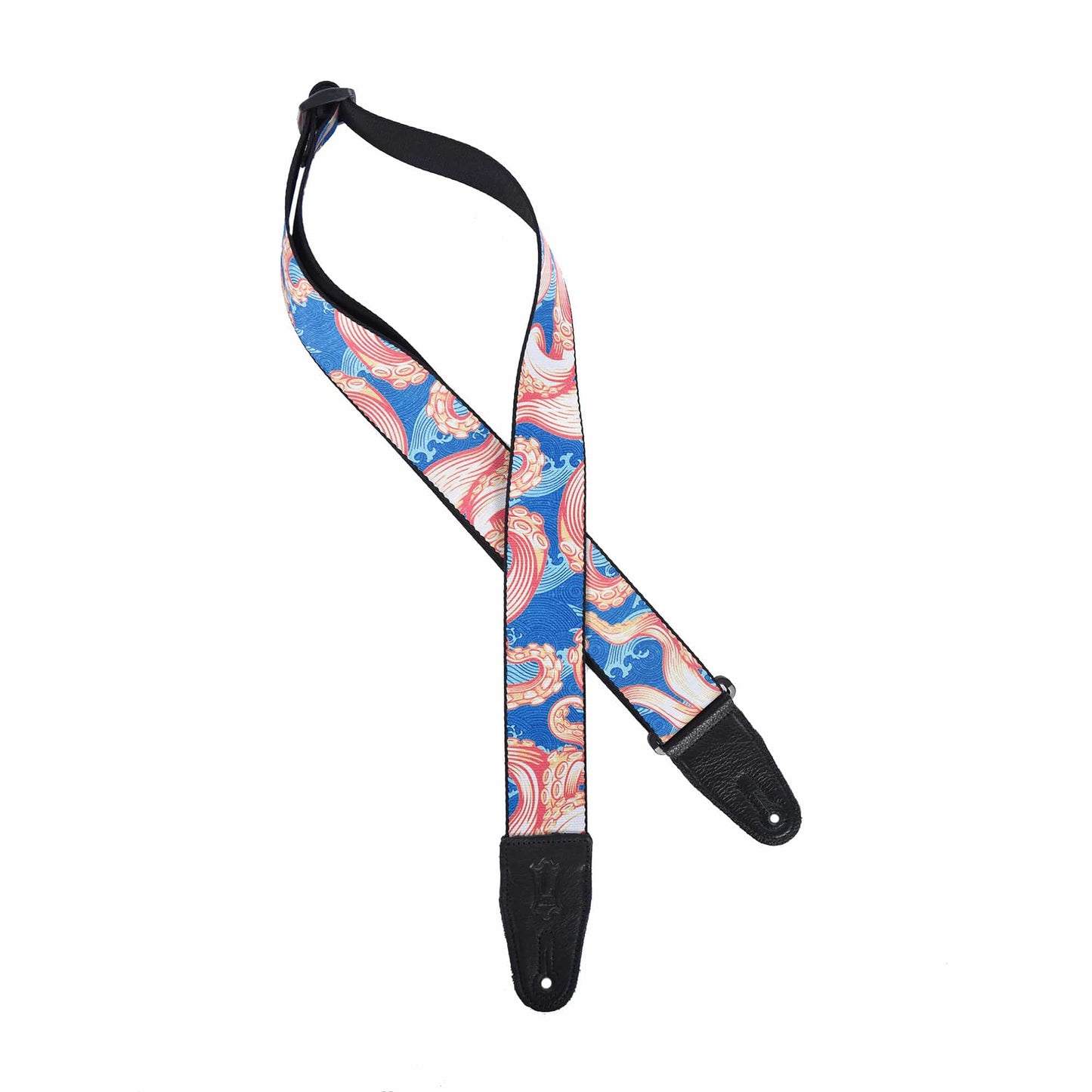 Levy's 2" Wide Polyester Guitar Strap Tentacles & Waves Motif Accessories / Straps