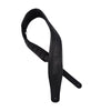 Levy's 3.25" Wide Butter Leather Guitar Strap Black Accessories / Straps