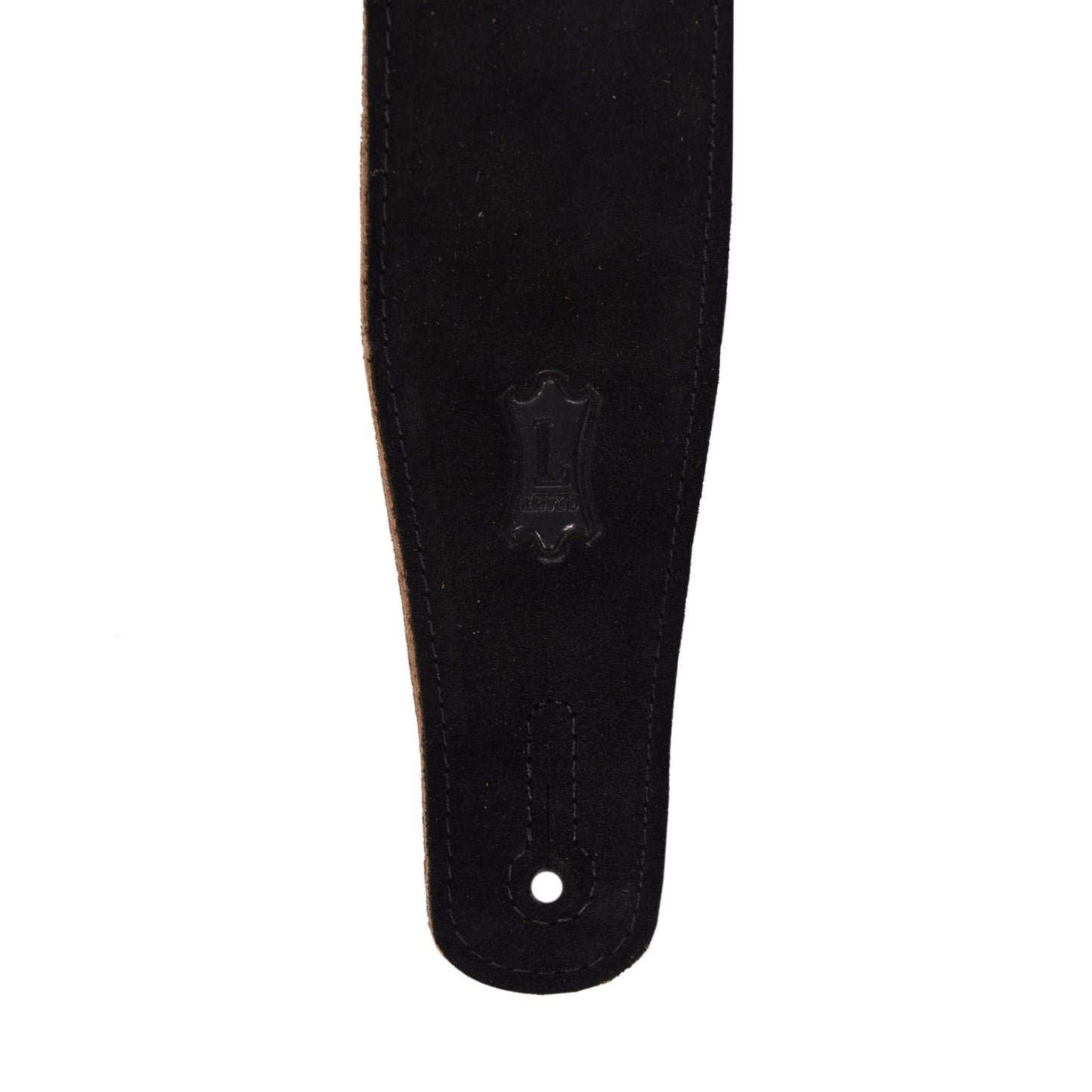 Levy's Classic Series 2.5" Wide Suede Guitar Strap Black Accessories / Straps