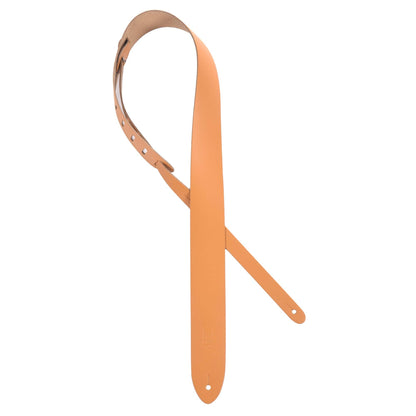 Levy's Classics Series M12 Chrome-Tan 2" Leather Guitar Strap Tan Accessories / Straps