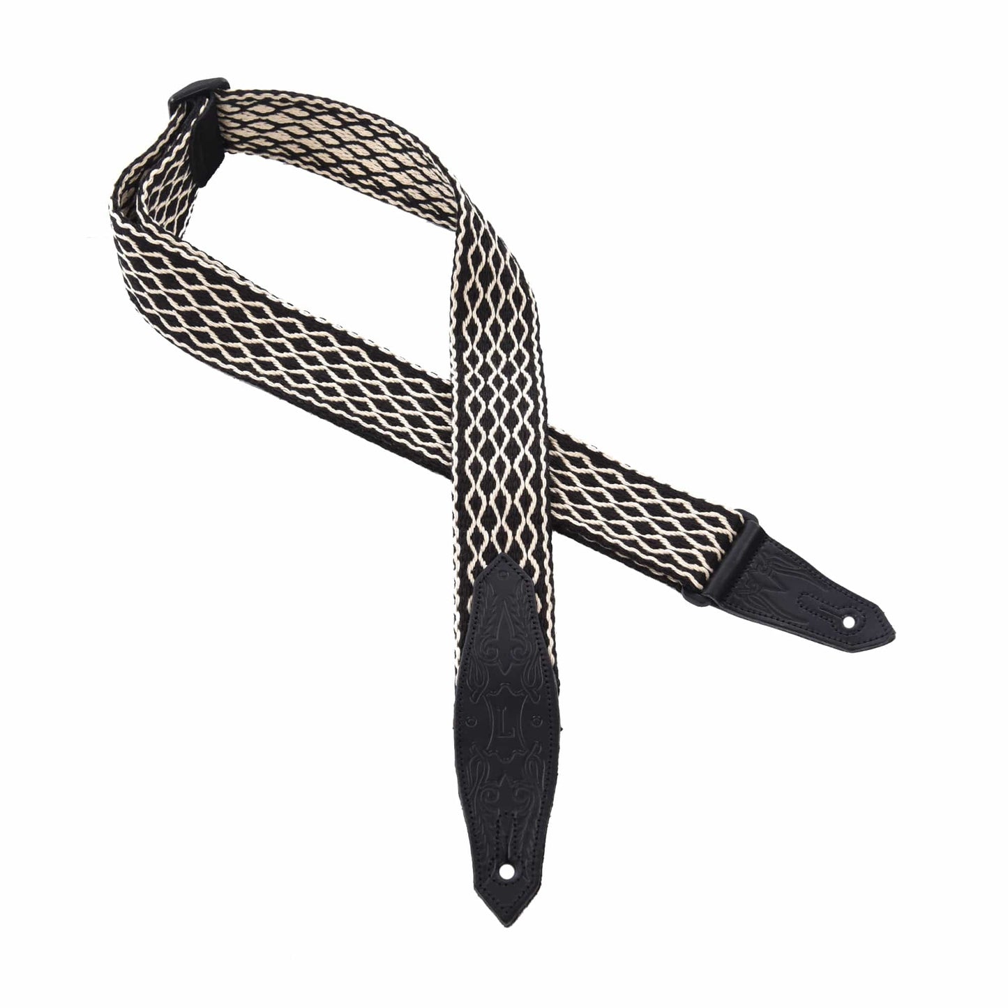 Levy's Country/Western Series 2" Wide Heavy-Weight Cotton Guitar Strap White Accessories / Straps