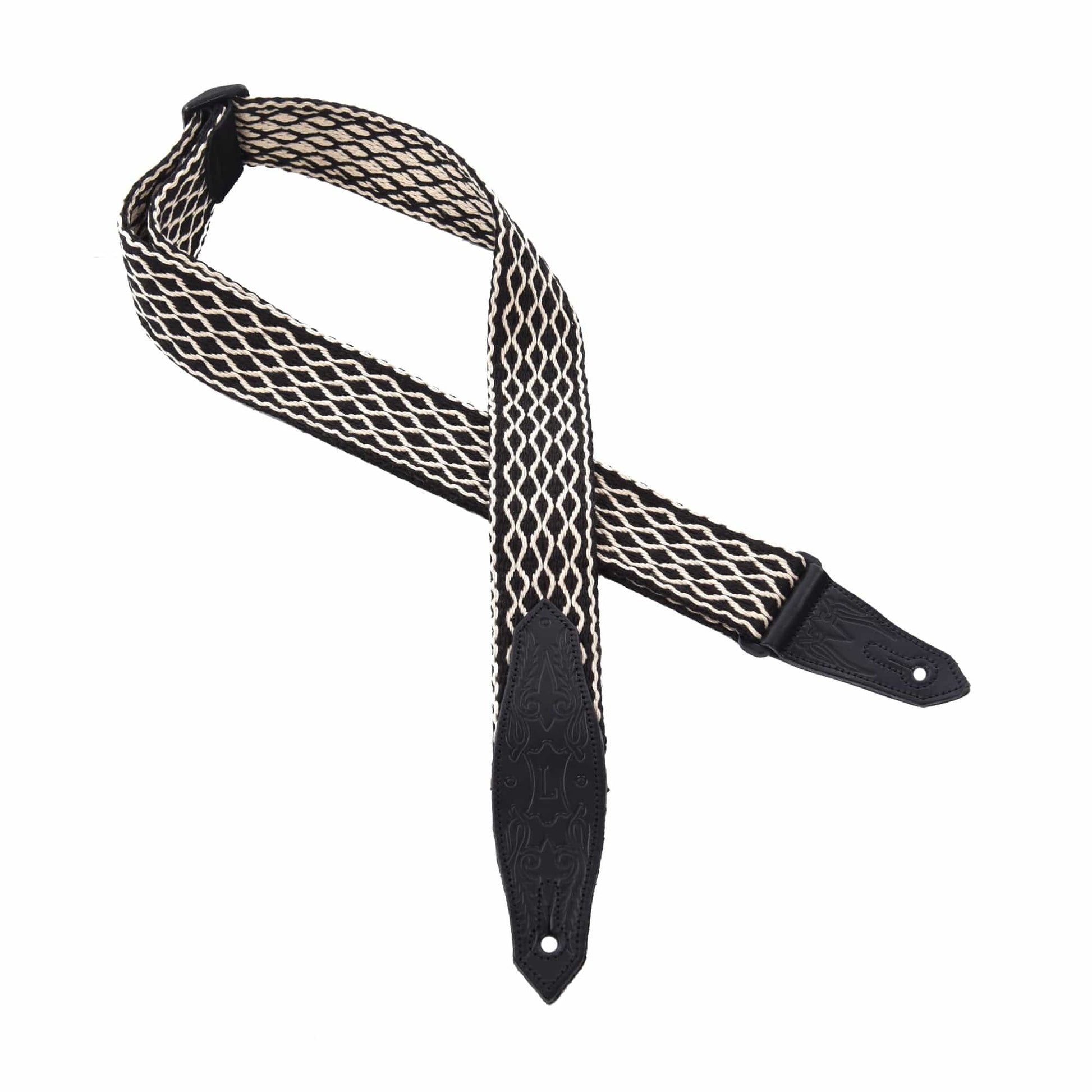 Levy's Country/Western Series 2" Wide Heavy-Weight Cotton Guitar Strap White Accessories / Straps