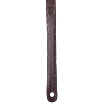 Levy's Country/Western Series 5/8" Wide Veg-Tan Leather Guitar Strap Dark Brown Accessories / Straps