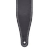 Levy's Deluxe Series 2.5" Wide Garment Leather Guitar Strap Black Accessories / Straps
