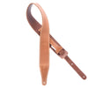 Levy's Deluxe Series 2.5" Wide Garment Leather Guitar Strap Tan Accessories / Straps