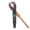 Levy's Deluxe Series Lucky Line 2.5" Wide Garment Leather Guitar Strap Clover Accessories / Straps
