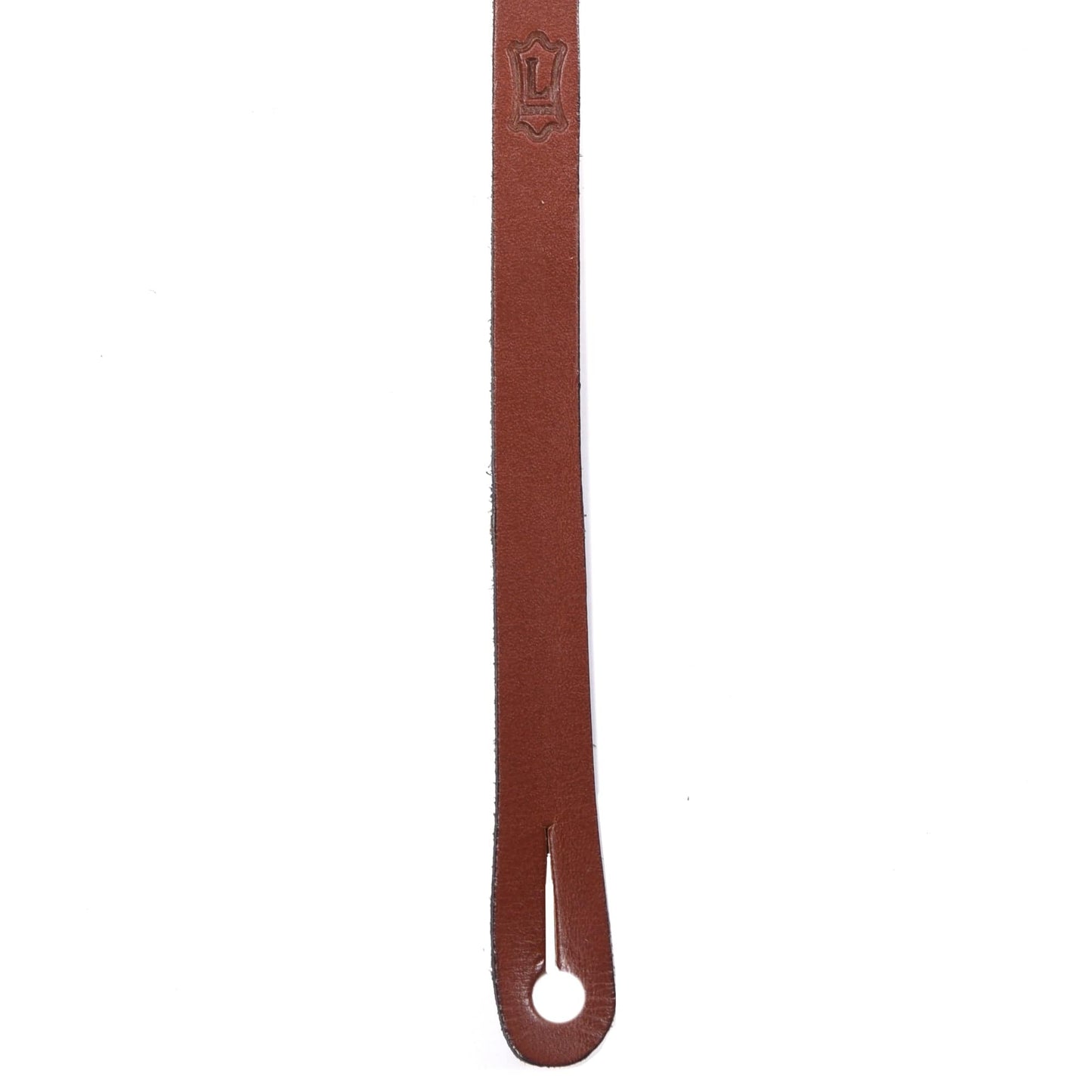 Levy's Folk Instrument Series 1/2" Wide Veg-Tan Leather Mandolin Strap Brown Accessories / Straps