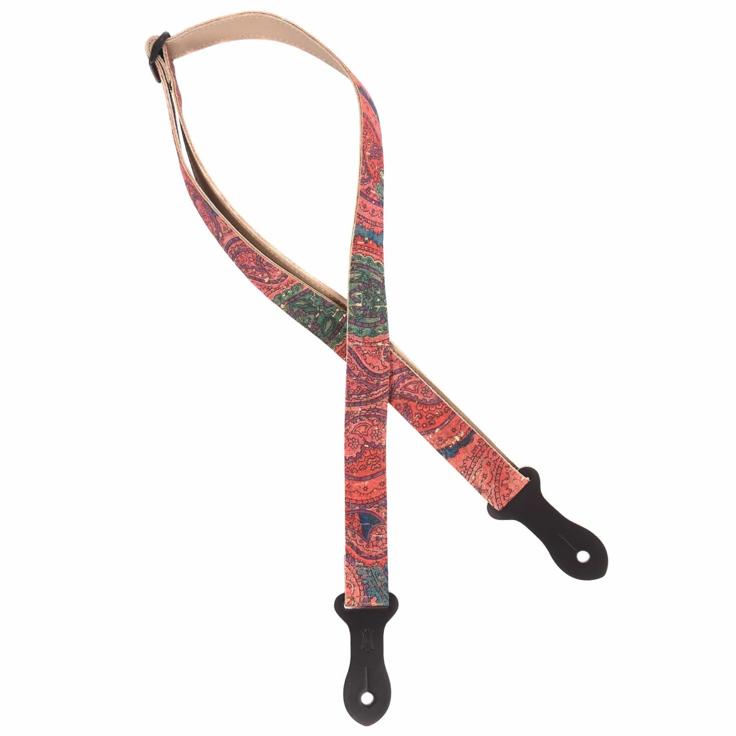 Levy's Folk Instrument Series 1" Wide Cork Mandolin Ukulele Strap Paisley Accessories / Straps