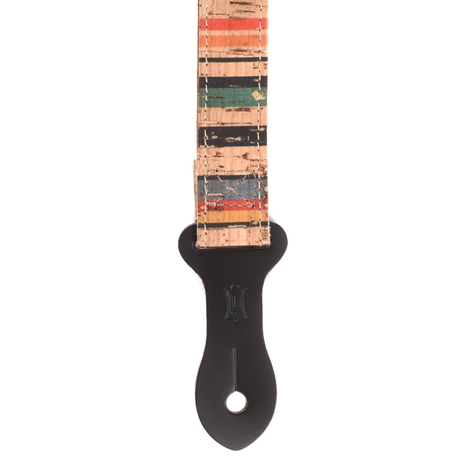 Levy's Folk Instrument Series 1" Wide Cork Mandolin Ukulele Strap Stripe Accessories / Straps